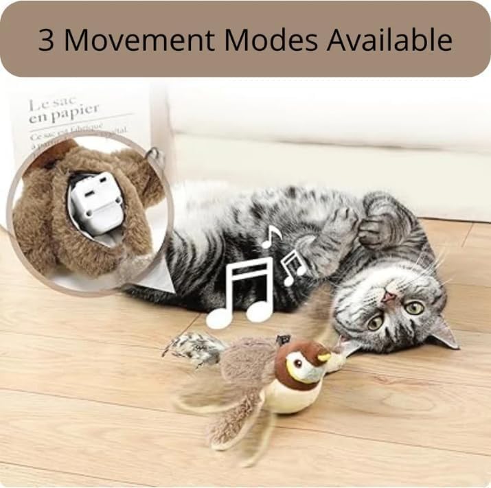 Bird Cat Toy, New Flying Interactive.