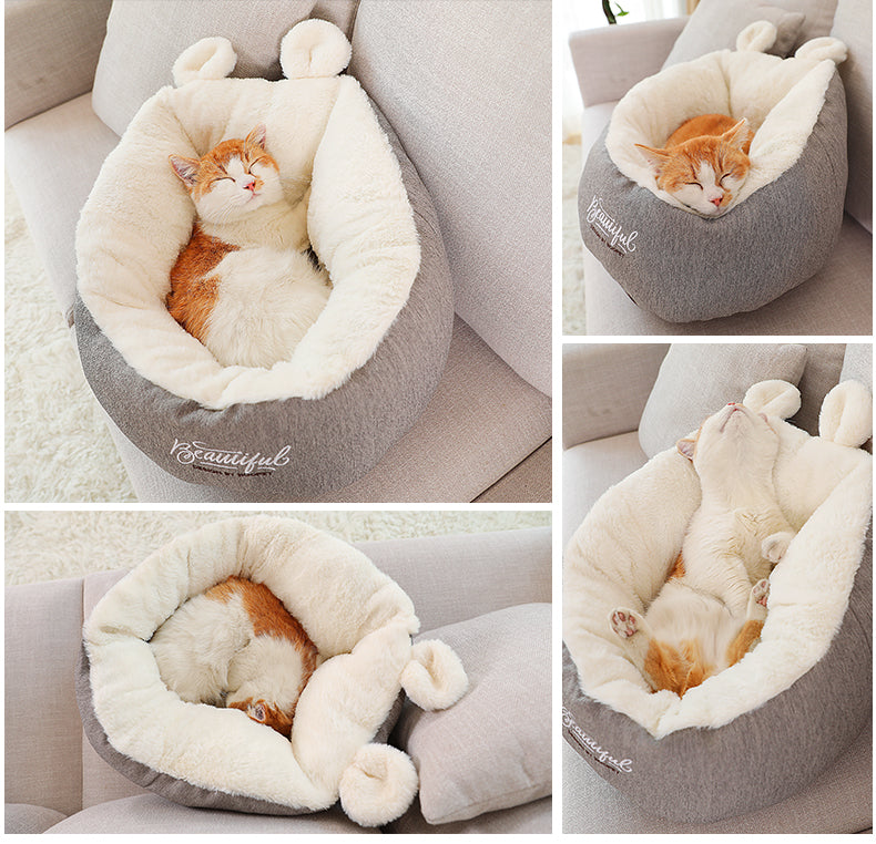 PREMIUM Pet Bed Warming Soft Sleeping