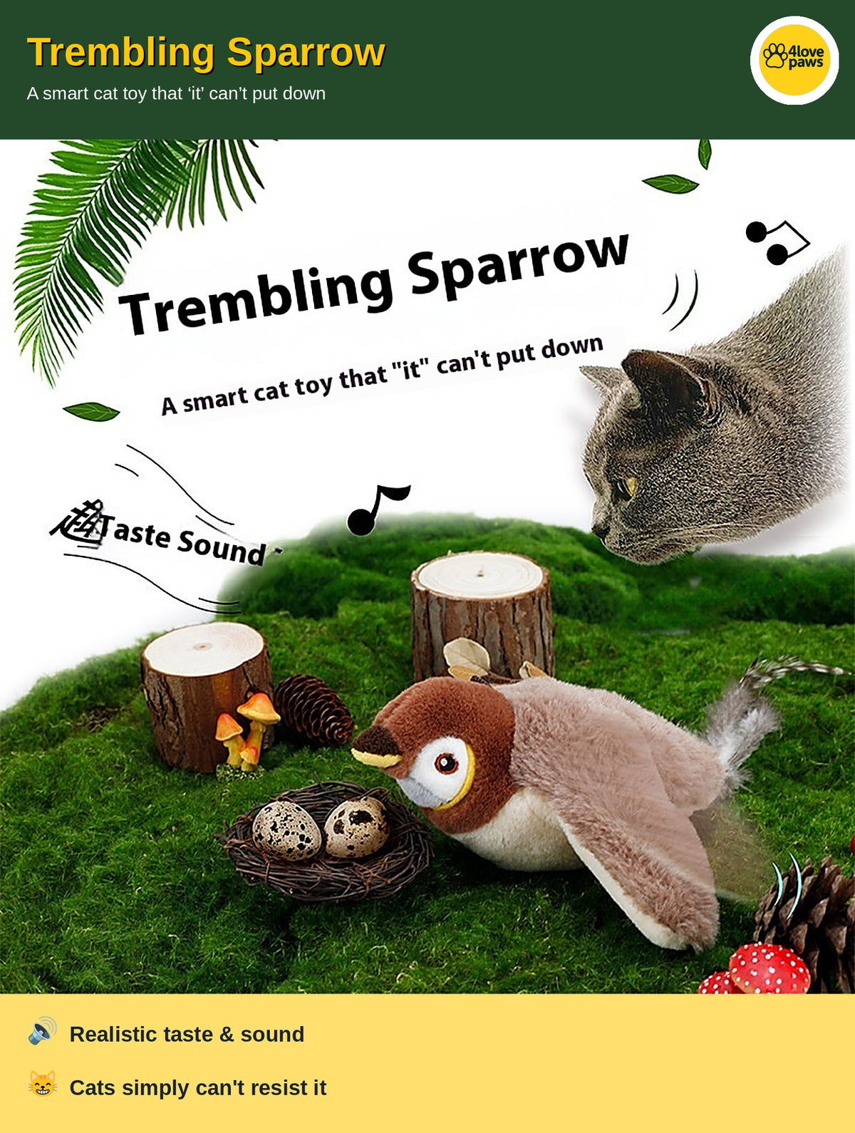 SkyFlap™ Interactive Bird for Cats