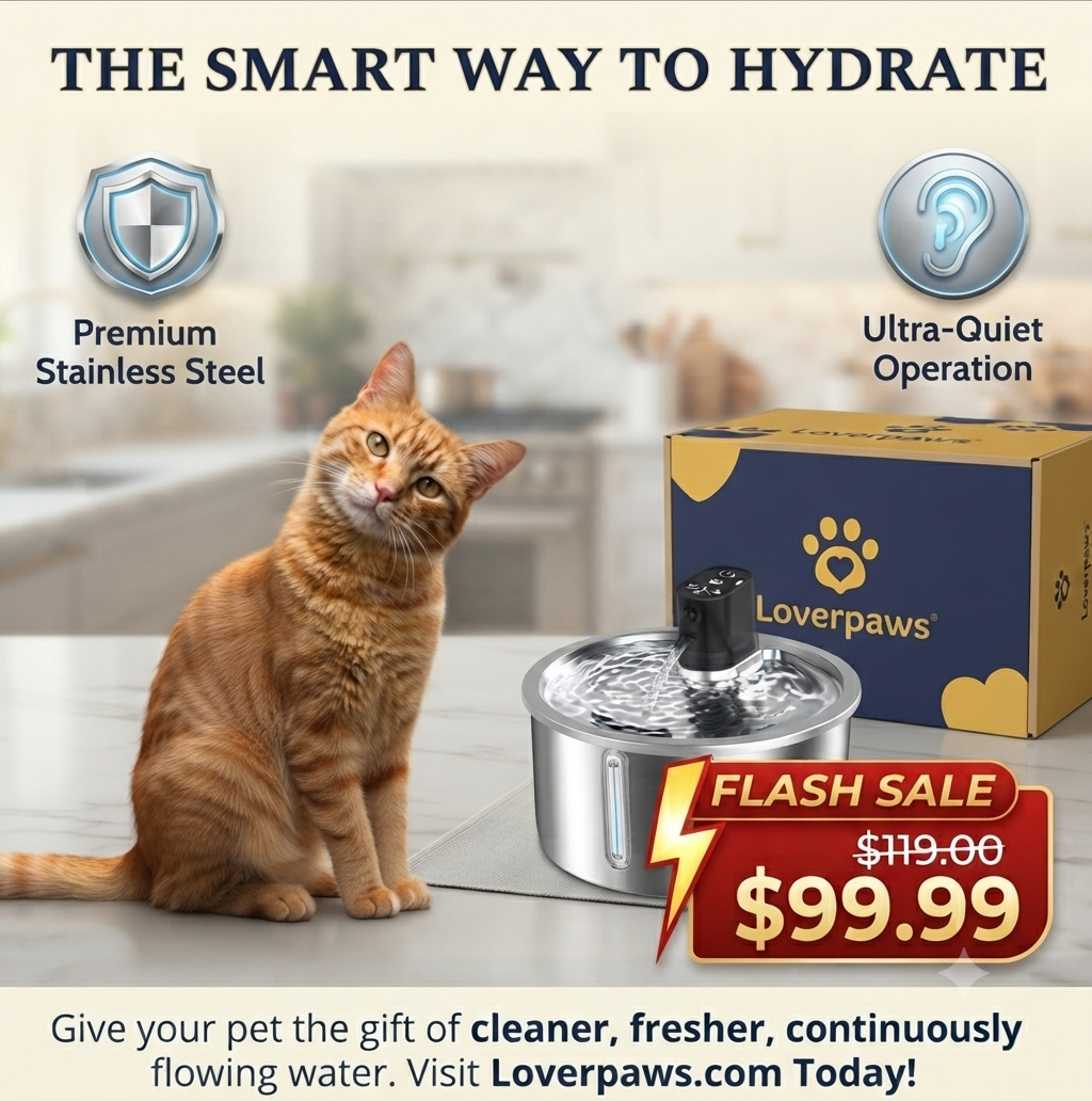 PREMIUM  Stainless Steel Heated Pet Water Fountain