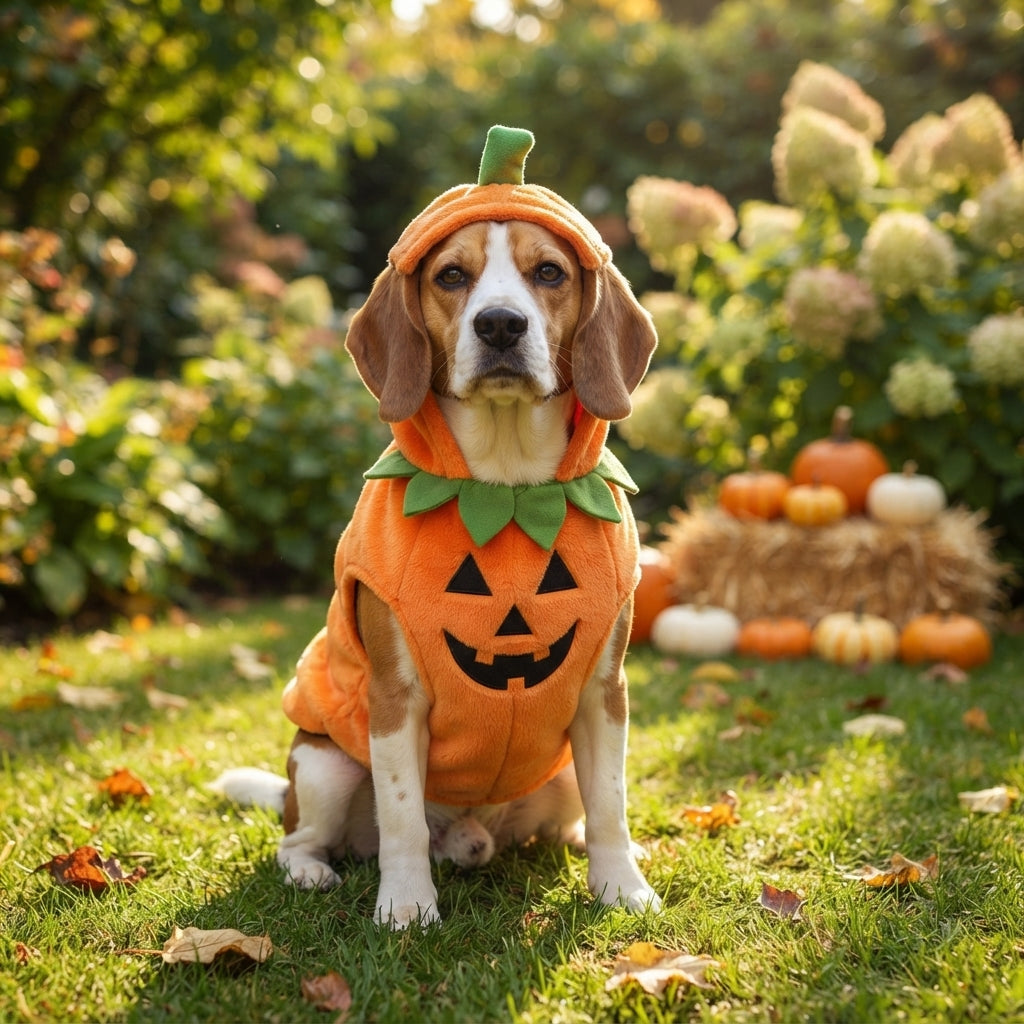 PREMIUM Halloween pet pumpkin costume
