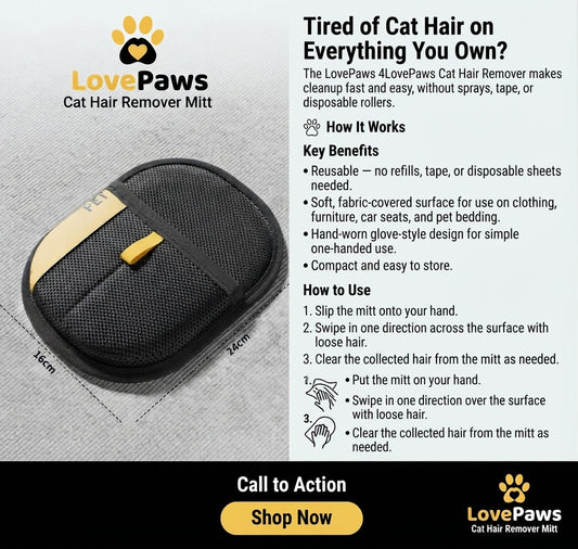 Premium Cat Hair Remover – Professional Grooming Tool
