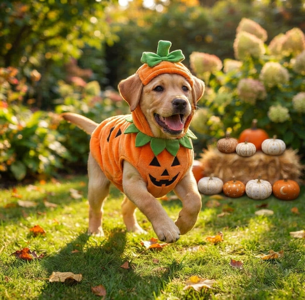 PREMIUM Halloween pet pumpkin costume