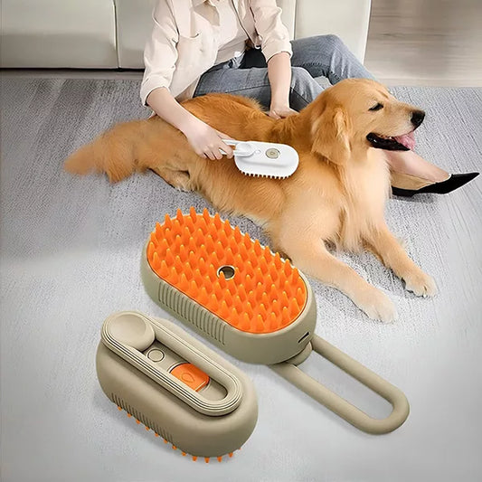 Premium Steam Brush 3-in-1 Electric Steam Pet Brush
