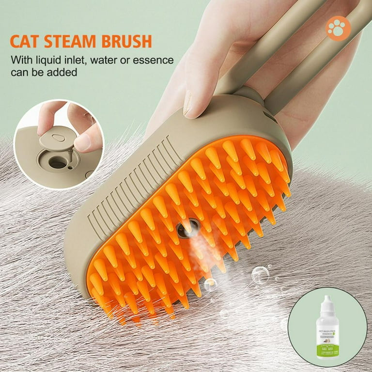 Premium Steam Brush 3-in-1 Electric Steam Pet Brush