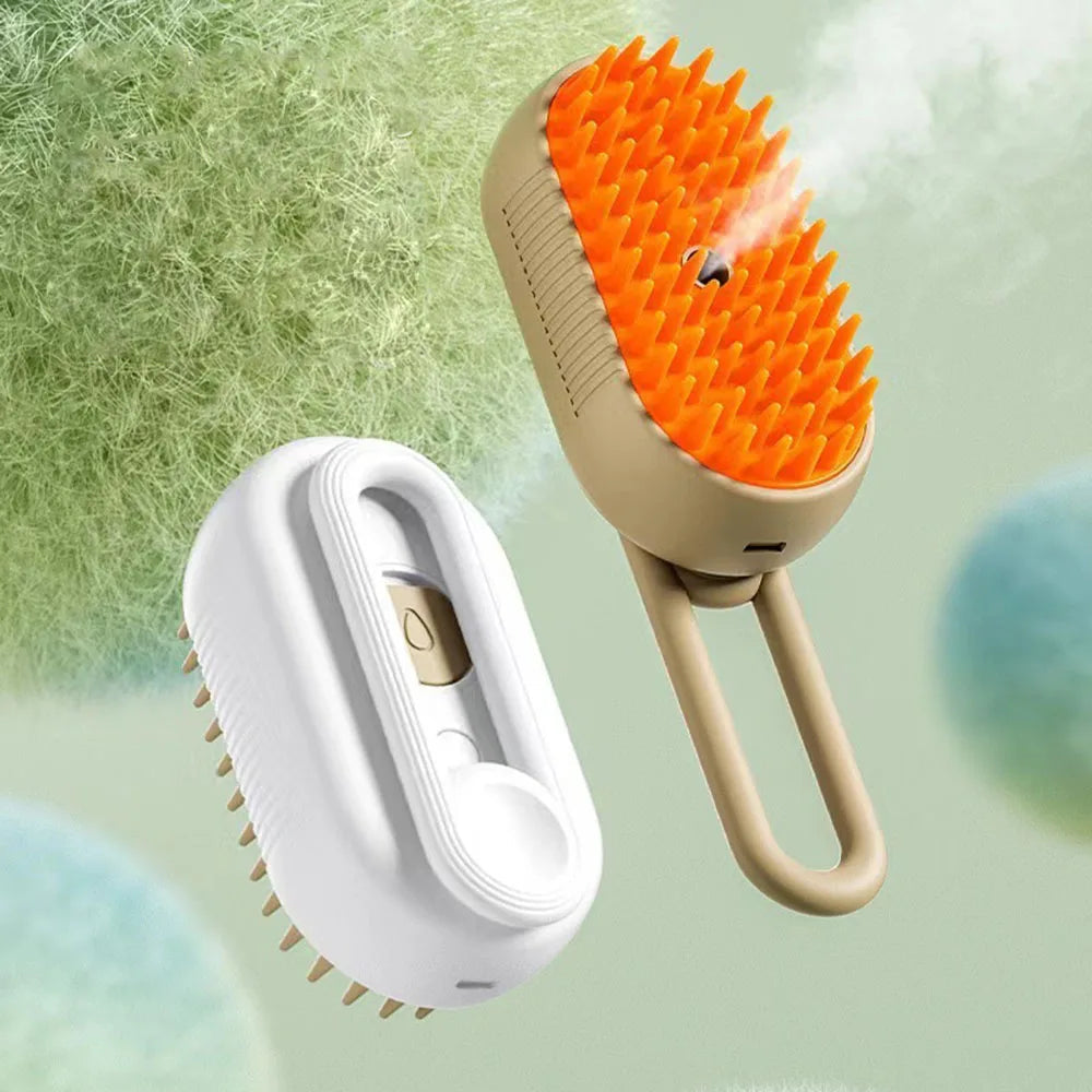 Premium Steam Brush 3-in-1 Electric Steam Pet Brush