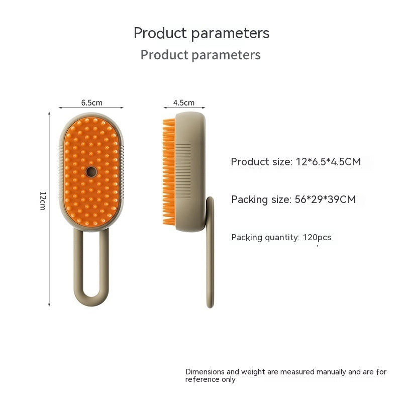Premium Steam Brush 3-in-1 Electric Steam Pet Brush