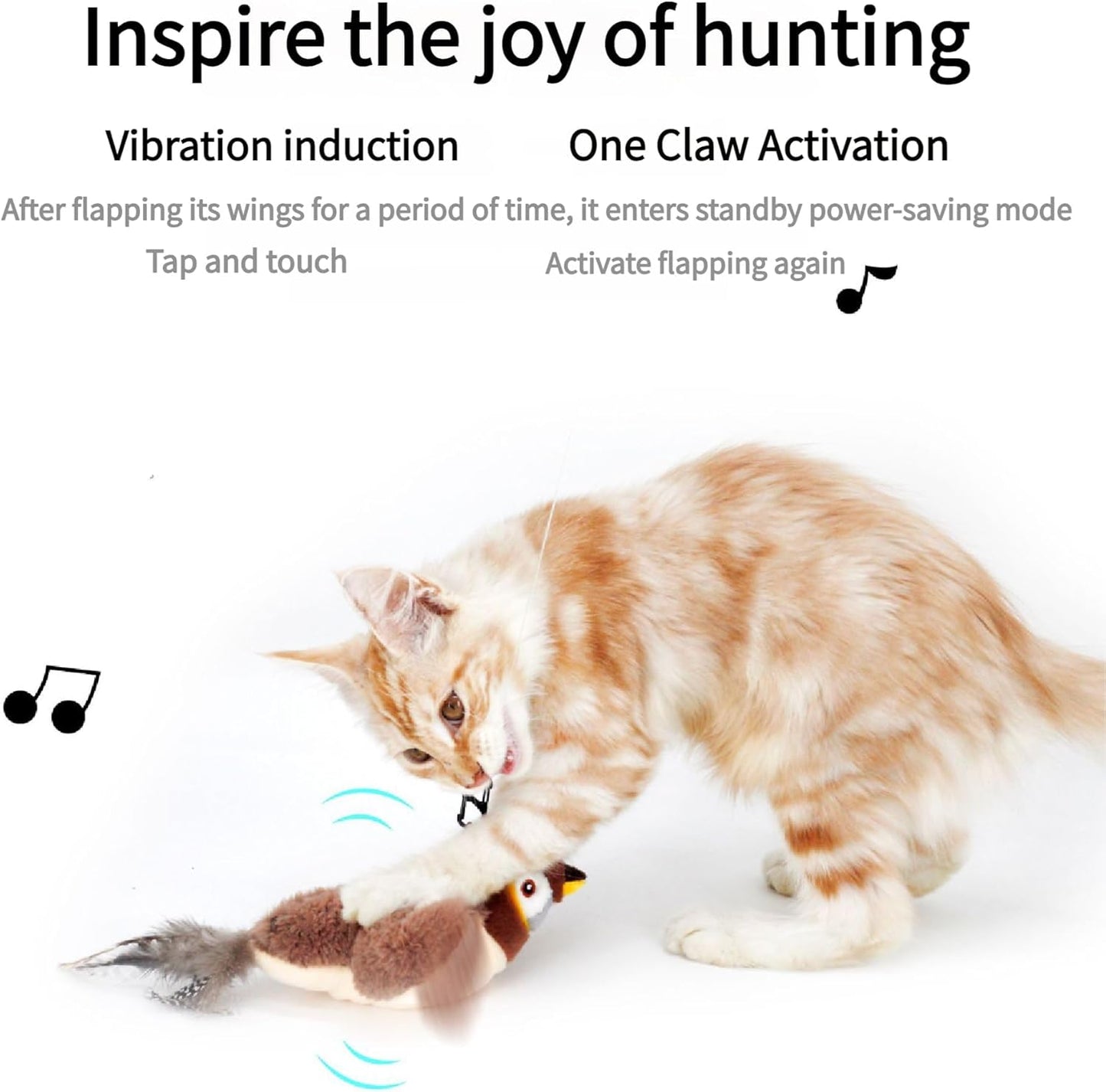 Bird Cat Toy, New Flying Interactive.